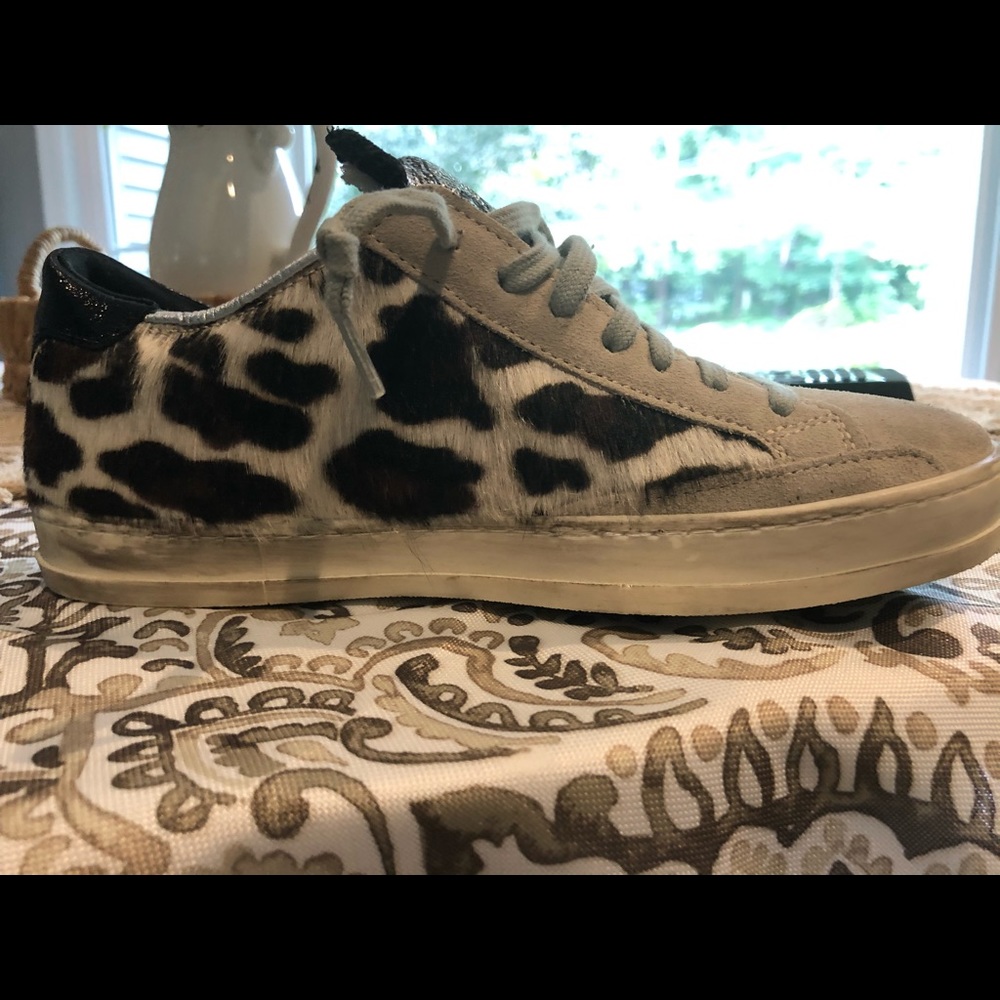 P448 women’s calf hair sneakers